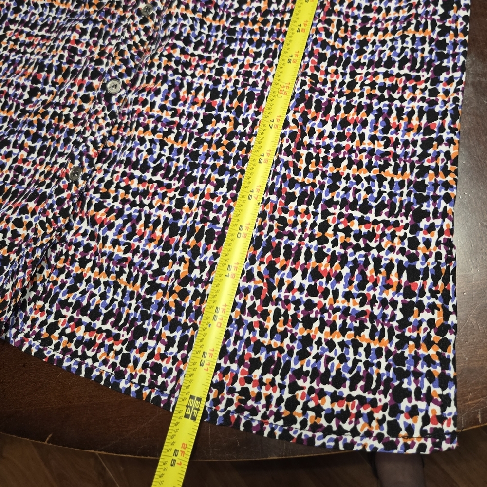 Notations Multicolor Patterned Button-Up Blouse..… - image 6